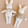 Charlie Bunny Plush Toy, Taupe Bow - Plush - 3