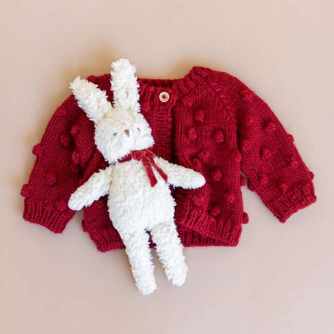 Charlie Bunny Plush Toy, Red Bow - Plush - 4