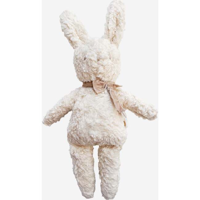 Charlie Bunny Plush Toy, Taupe Bow - Plush - 6