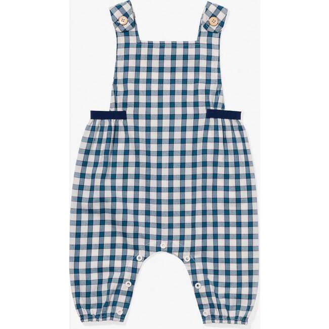 Scout Baby Overall, Blue Picnic Check