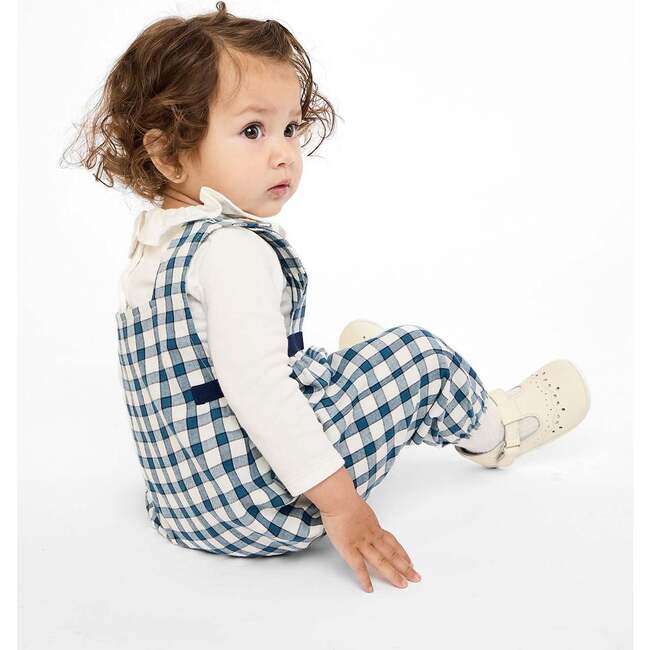 Scout Baby Overall, Blue Picnic Check - Overalls - 3