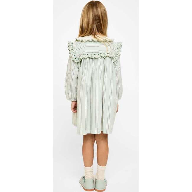 Sara Dress, Sage Chevron Stripe - Dresses - 5
