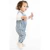 Scout Baby Overall, Blue Picnic Check - Overalls - 4