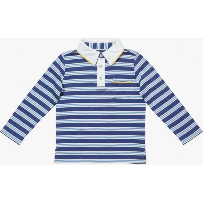 Parker Polo, Navy Twin Stripe