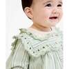 Sara Baby Dress, Sage Chevron Stripe - Dresses - 5
