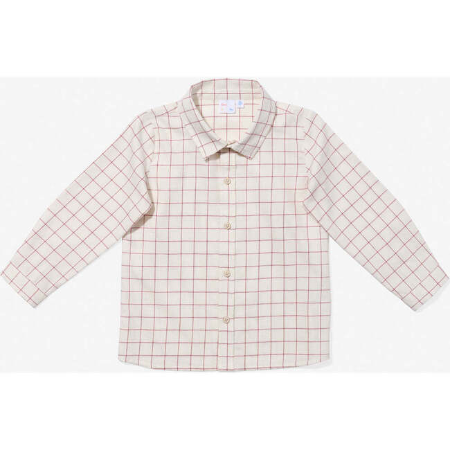 Jeffie Shirt, Pomegranate Plaid
