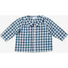 Jefferson Baby Shirt, Blue Picnic Check - Button Downs - 1 - thumbnail