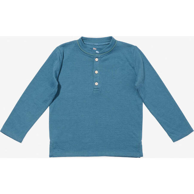 Henley T-Shirt, Petrol