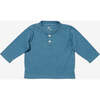 Henley Baby T-Shirt, Petrol - T-Shirts - 1 - thumbnail