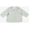 Jefferson Baby Shirt, Sage Chevron Stripe - Button Downs - 1 - thumbnail