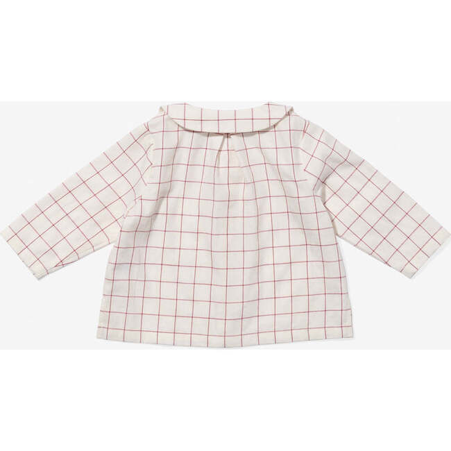Jefferson Baby Shirt, Pomegranate Plaid - Button Downs - 2