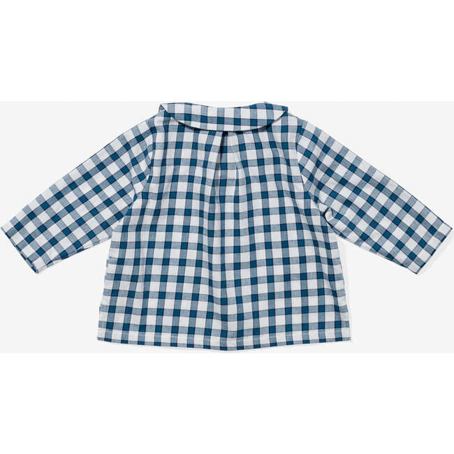 Jefferson Baby Shirt, Blue Picnic Check - Button Downs - 2