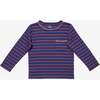 Edward T-Shirt, Navy Fine Stripe - T-Shirts - 1 - thumbnail