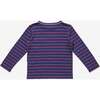 Edward T-Shirt, Navy Fine Stripe - T-Shirts - 2