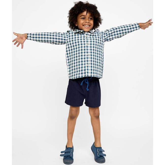 Jeffie Shirt, Blue Picnic Check - Shirts - 3