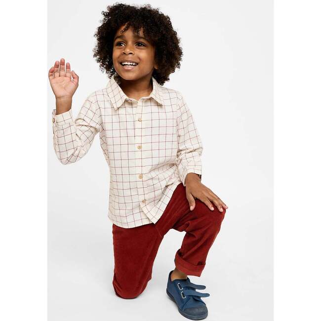 Jeffie Shirt, Pomegranate Plaid - Button Downs - 4