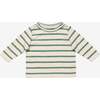 Edward Baby T-Shirt, Pine Stripe - T-Shirts - 1 - thumbnail