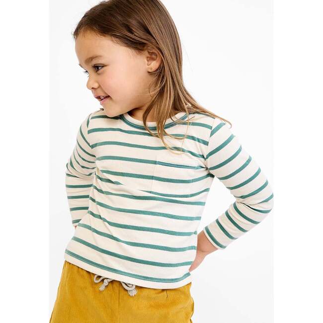 Edward T-Shirt, Pine Stripe - T-Shirts - 3