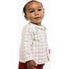 Jefferson Baby Shirt, Pomegranate Plaid - Button Downs - 5