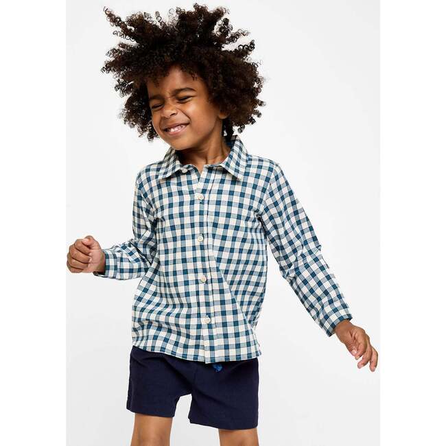 Jeffie Shirt, Blue Picnic Check - Shirts - 5