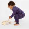 Edward Baby T-Shirt, Navy Fine Stripe - T-Shirts - 4