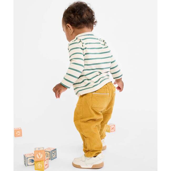Edward Baby T-Shirt, Pine Stripe - T-Shirts - 6