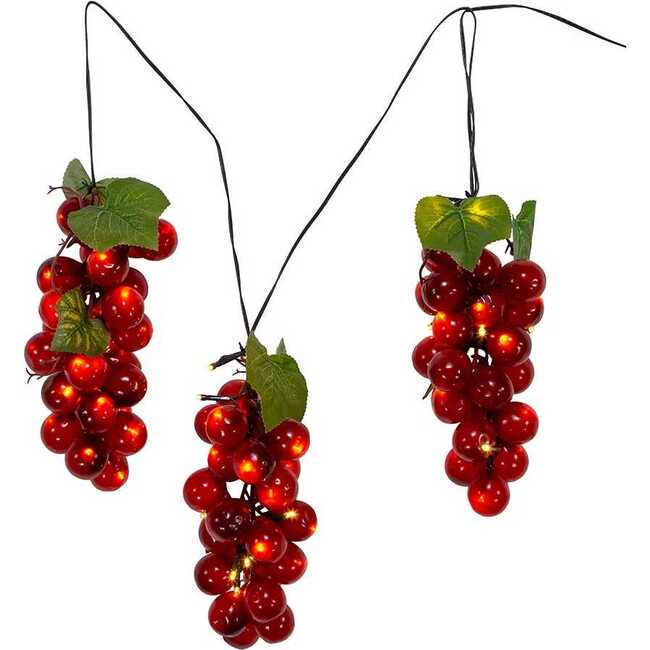 75-Light LED Large Purple Grape Light Set