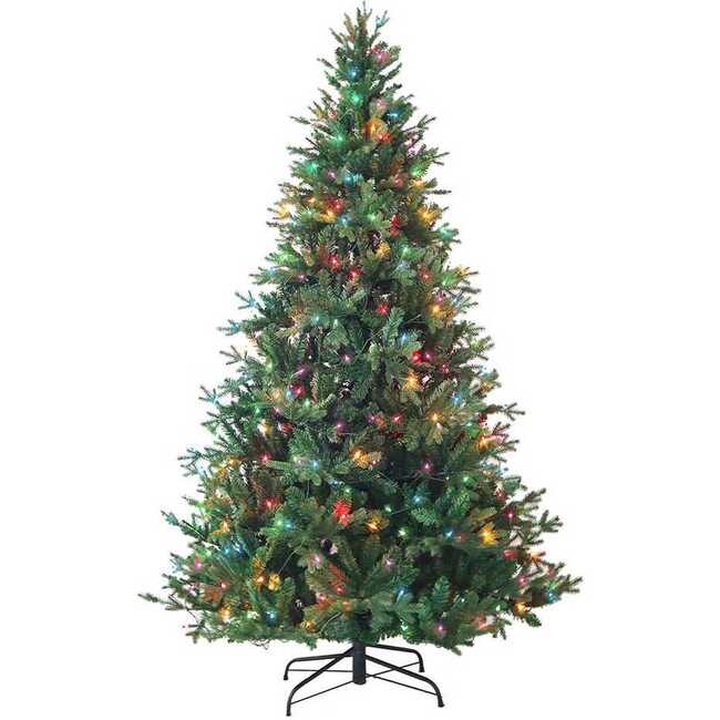 7-Foot Pre-Lit Multi-Color Incandescent Jackson Pine Tree