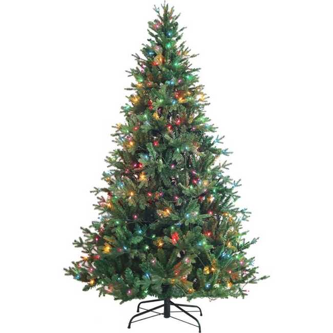 7-Foot Pre-Lit Multi-Color Incandescent Jackson Pine Tree - Other Accents - 2