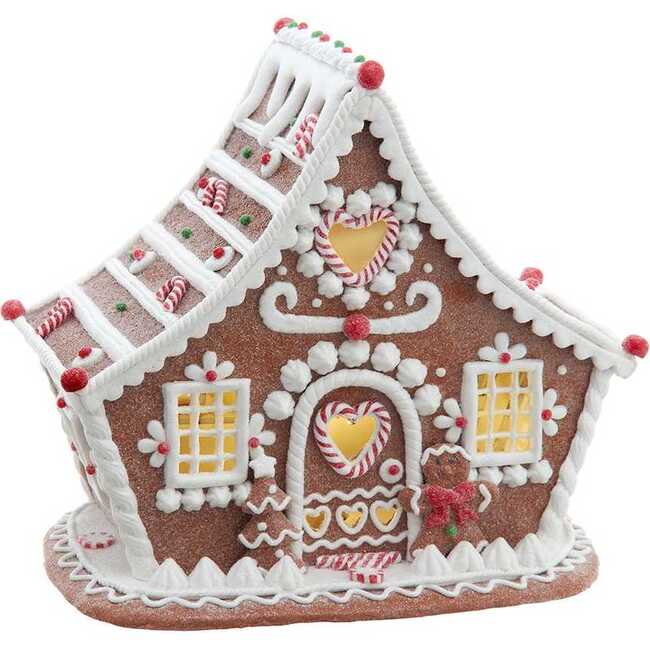 7.87-Inch Battery Operated LED Gingerbread House