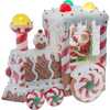 7.5-Inch Battery Operated USB LED Lighted Santa Train Lantern with Spinning Glitter Water. - Other Accents - 1 - thumbnail