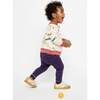 Andy Baby Legging, Navy Fine Stripe - Leggings - 3