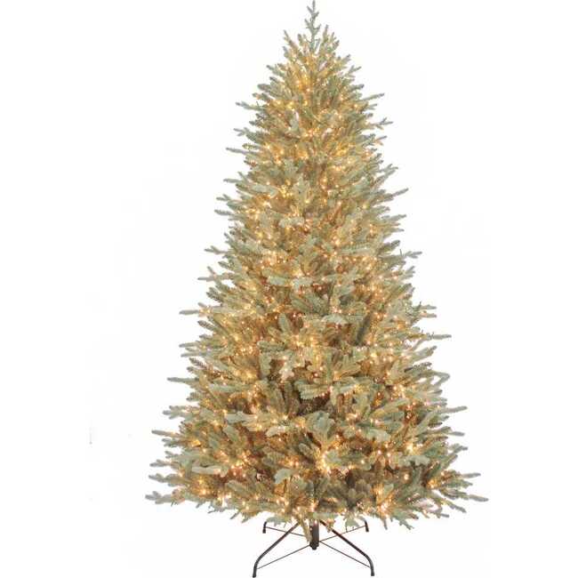 7.5-Foot Pre-Lit Warm White Cluster Led Blue Spruce Tree