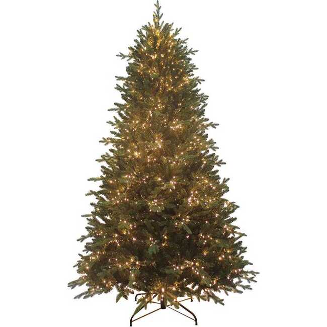 7.5-Foot Pre-Lit Warm White LED Noble Fir Tree