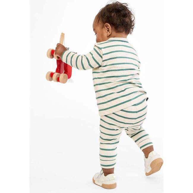 Andy Baby Legging, Pine Stripe - Leggings - 4
