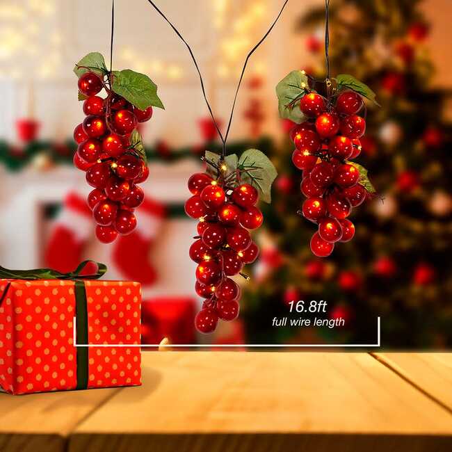 75-Light LED Large Purple Grape Light Set - Other Accents - 4
