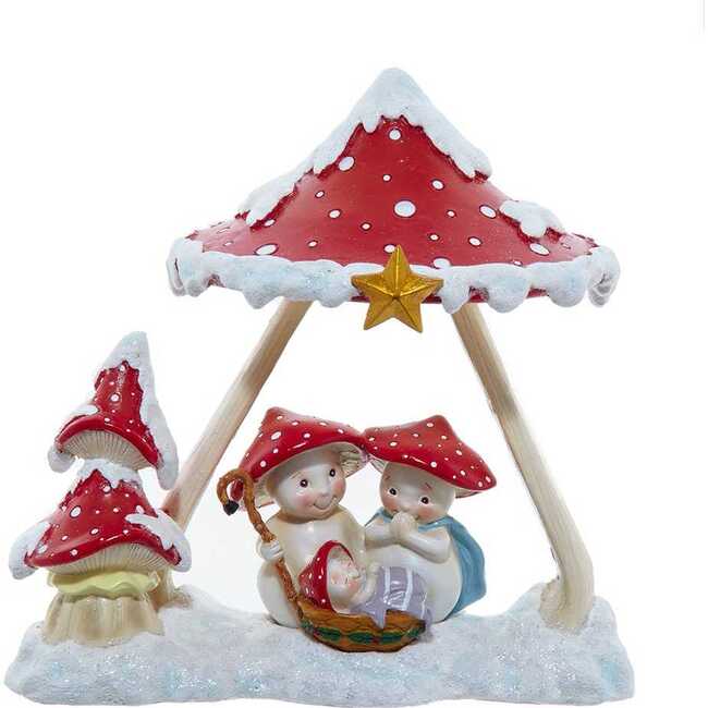 7.3-Inch Merry Little Mushroom Nativity Table Piece