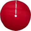 72-Inch Red Dupion Tree Skirt with Multi Sequin Poinsettia - Tree Skirts - 3