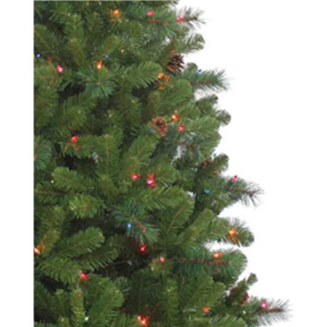 7.5-Foot Pre-Lit Multi-Color Burlington Spruce - Other Accents - 2
