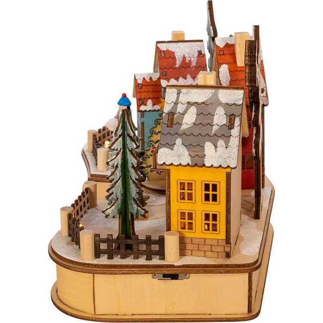 7.08-Inch Battery-Operated Village Musical LED House with Motion - Other Accents - 2