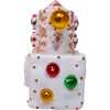 7.5-Inch Battery Operated USB LED Lighted Santa Train Lantern with Spinning Glitter Water. - Other Accents - 5