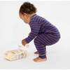 Andy Baby Legging, Navy Fine Stripe - Leggings - 5