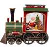 7.625-Inch Battery Operated LED Lighted Santa Train With Spinning Glitter Water - Other Accents - 7
