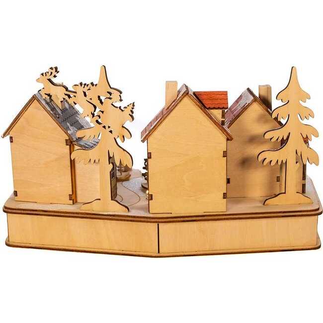 7.08-Inch Battery-Operated Village Musical LED House with Motion - Other Accents - 4
