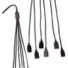 6-Foot USB Power Extension Cord+ with Black Wire and 6 Ports - Other Accents - 2