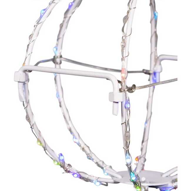 6-Inch RGB LED Foldable Metal Sphere - Other Accents - 7