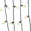 66-Foot UL 100-Light Warm White LED Faceted C9 Green Wire String Lights - Other Accents - 2