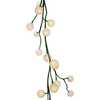 6-Foot Green Garland with 48 Warm White LED Lights and White Ball - Other Accents - 2