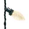 66-Foot UL 100-Light Warm White LED Faceted C9 Green Wire String Lights - Other Accents - 3
