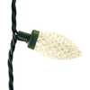66-Foot UL 100-Light Warm White LED Faceted C9 Green Wire String Lights - Other Accents - 4